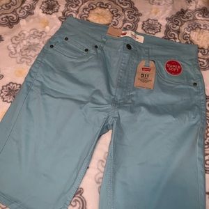 Levi slim short 511 teal shorts